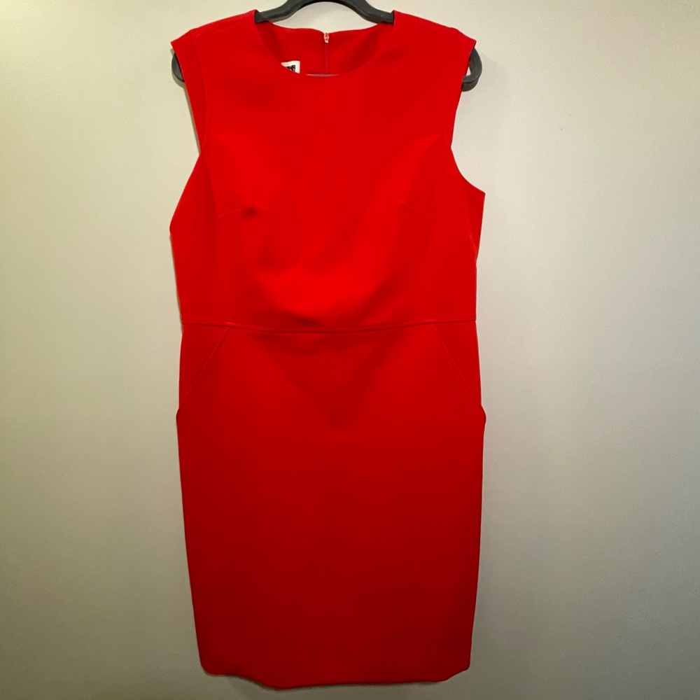 Anne Klein red sheath dress